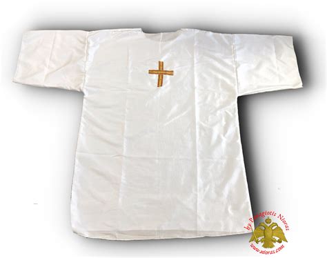 Orthodox Adult Baptism White Robe with Cross, Baptism Clothing ...