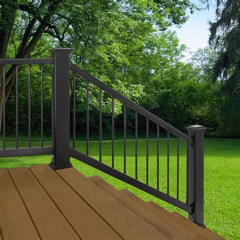 Trex (Assembled: 6-ft x 3-ft) Enhance Charcoal Black Composite Deck ...