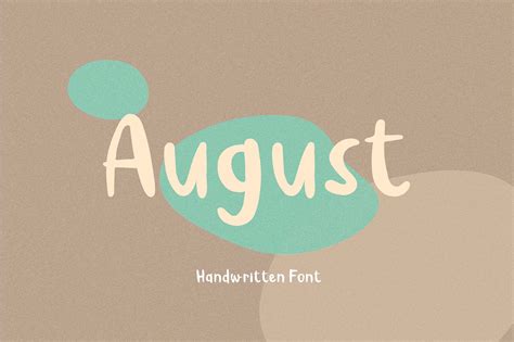 August Handwritten Font