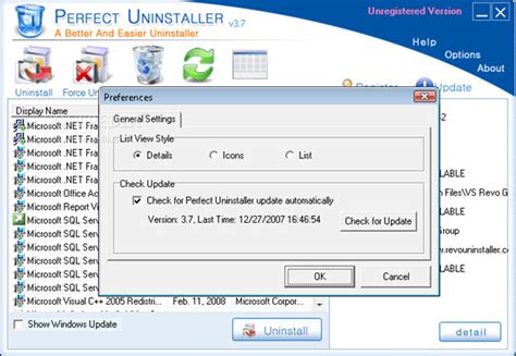 Perfect Uninstaller - Uninstallation Software Download for PC