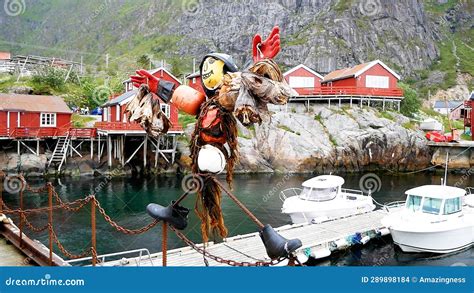 Summer View of Norwegian Fishing Village in Lofoten Islands, Norway ...