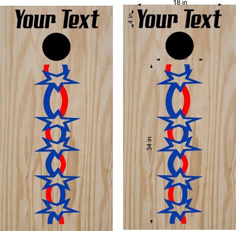 Cornhole Board Decals US Flag Vinyl Stickers PAT07