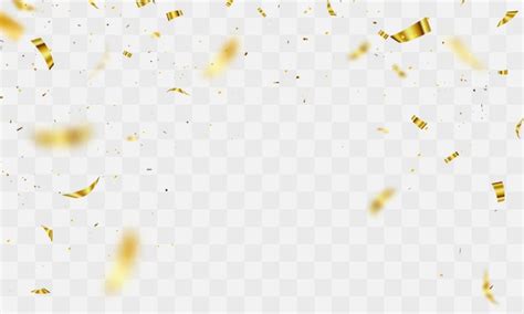 Gold Confetti Vector