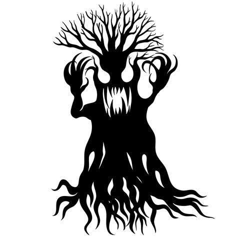 Decorative a Tree to Resemble an Enraged Demon 10586921 Vector Art at Vecteezy