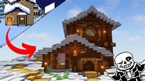 Building Sans and Papyrus' House in Minecraft! (Undertale in Minecraft ...