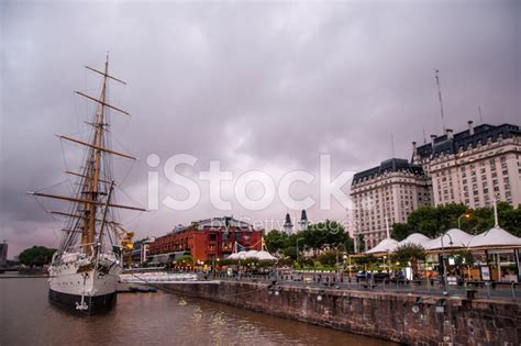 Old Ship And View Of Puerto Madero Stock Photo | Royalty-Free | FreeImages