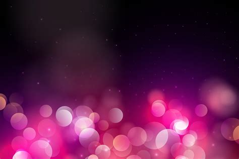 Abstract Pink Circle blurred light, Bokeh lights and glitter background Vector 523229 Vector Art ...