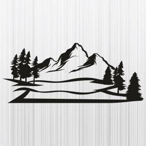 Mountain Range Landscape SVG | Mountain Temperate PNG | Mountain vector ...