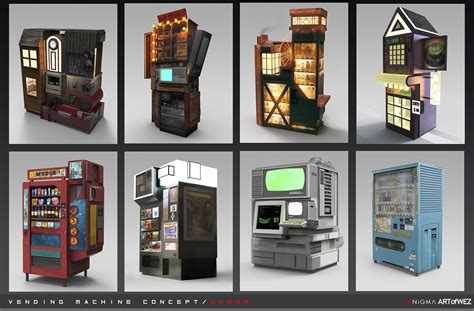 Aenigma - Vending Machine Concept Art 3 - Under, Derek Weselake ...