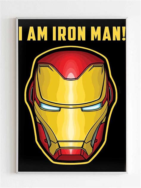 I Am Iron Man Poster | Iron man poster, Iron man, Iron