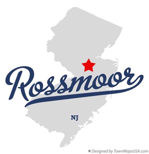 Map of Rossmoor, NJ, New Jersey