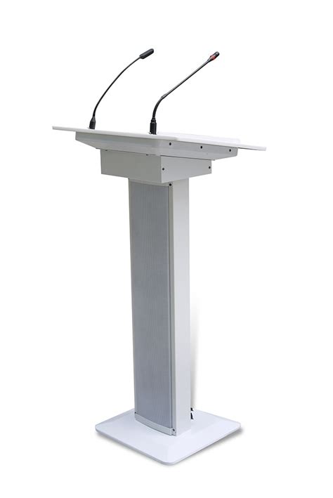 China T-100 Rostrum Design Modern Stainless Steel Metal Modern Lectern ...