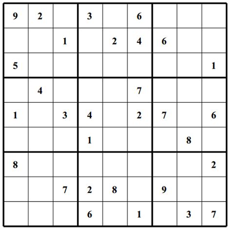 Free Printable Sudoku Hard - Printable Templates