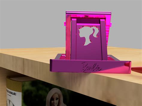 A Barbie cellphone holder by Joe | Download free STL model | Printables.com