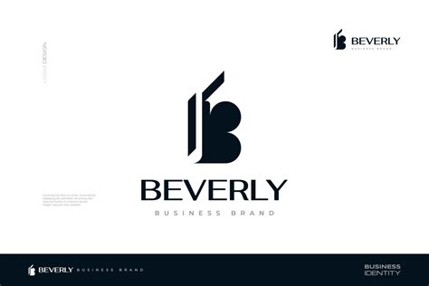 Black Letter B Logo Design with Abstract and Elegant Concept for Business and Brand Identity ...