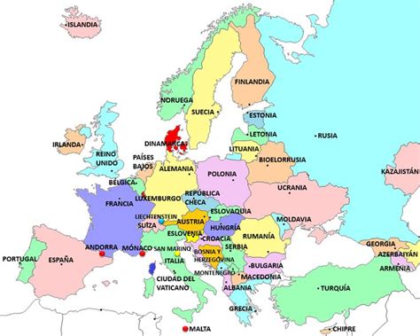 Banderas de los países de Europa - Saber es práctico