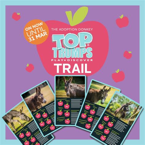 New adoption Donkey Top Trumps Trail | prize | Our exciting new family activity trail starts ...