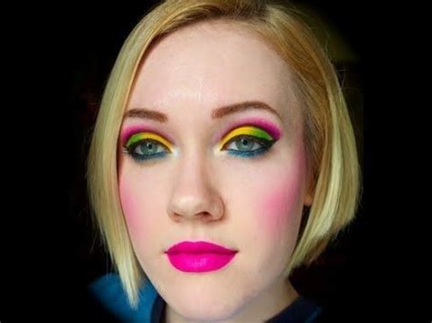 Neon Chic Pop Art Makeup, 80s Neon, Makeup Videos, Make Up, Nose Ring, Bright, Disguise, Beauty ...