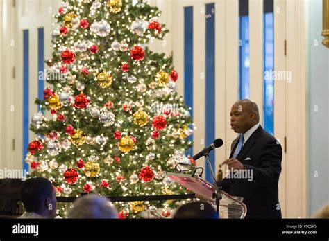 Brooklyn, United States. 15th Dec, 2015. Brooklyn Borough President, Eric L Adams swore in new ...