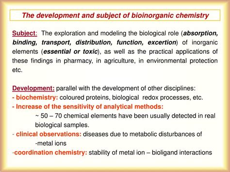 PPT - BIOINORGANIC CHEMISTRY PowerPoint Presentation, free download - ID:3658002