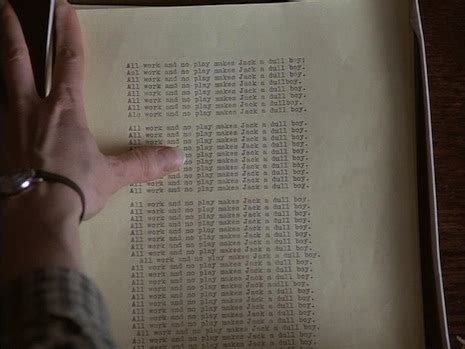 ‘All work and no play makes Jack a dull boy’ from ‘The Shining’ in other languages | Dangerous Minds