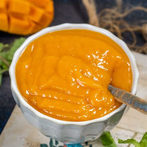 Mango Coulis Recipe (Mango Sweet Sauce) - Whiskaffair