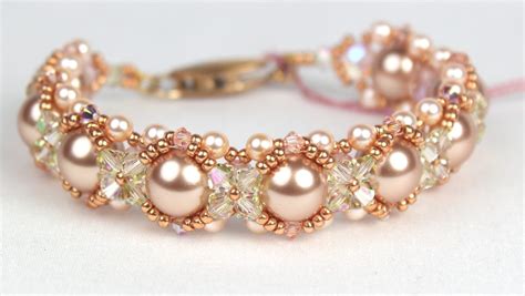 Rose Gold Pearl bracelet - Jewelry Designs By Leslie