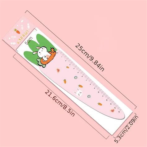 Scale Cute Carrot Magnetic Soft Ruler Drawing Tool Bookmark - Temu