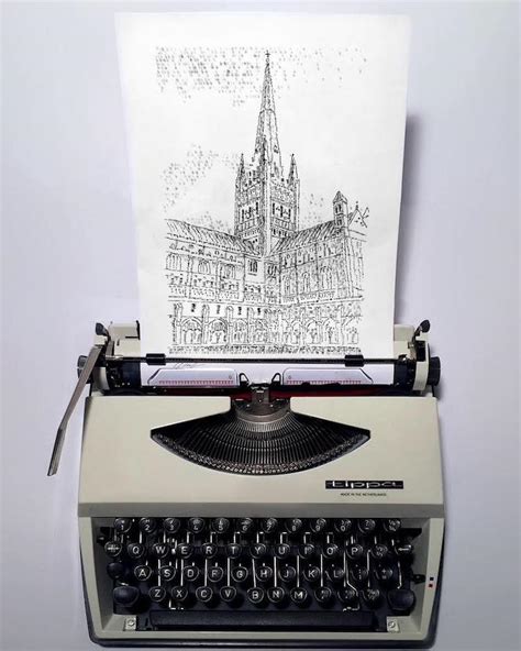 Artist Renders Striking Portraits Using Only a Typewriter