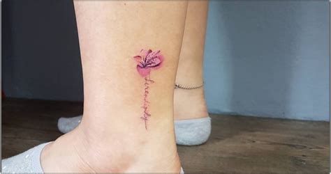 Peruvian Lily Tattoo - Also Known As Alstroemeria Pelegrina Or Lily Of The Incas