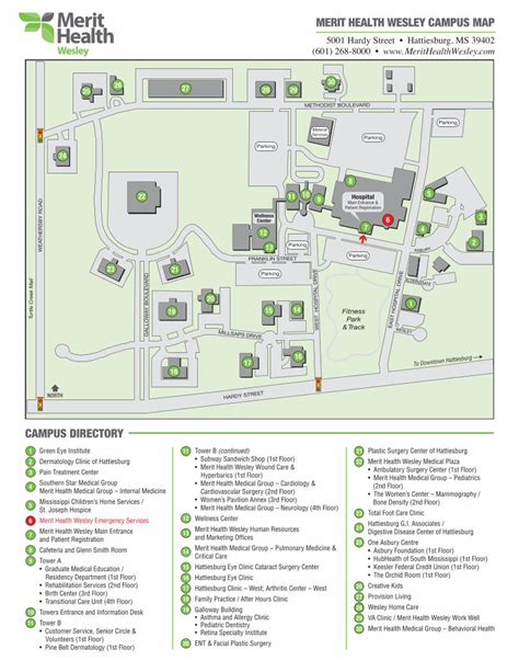 (PDF) MERIT HEALTH WESLEY CAMPUS MAP - … 1/Wesley Medical...MERIT HEALTH WESLEY CAMPUS MAP 1 ...