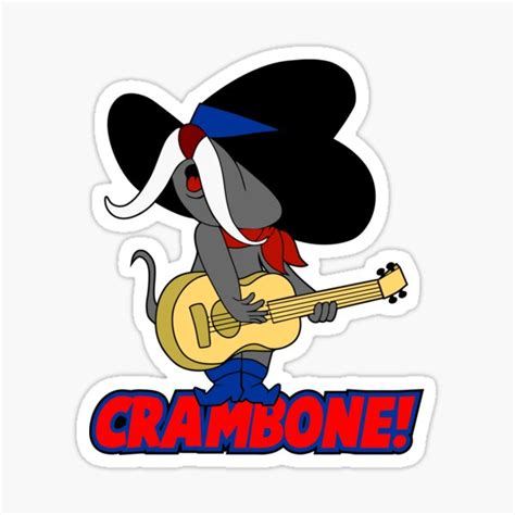 "Guitar Crambone Tom Jerry" Sticker for Sale by esterarner | Redbubble