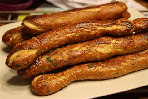 Baked Soft Pretzel Sticks - The Chunky Chef