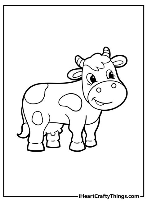 Coloring Pages Of Cows Free Printable