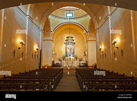 Interior and altar, Mission Nuestra Senora de la Purisima Concepcion de ...