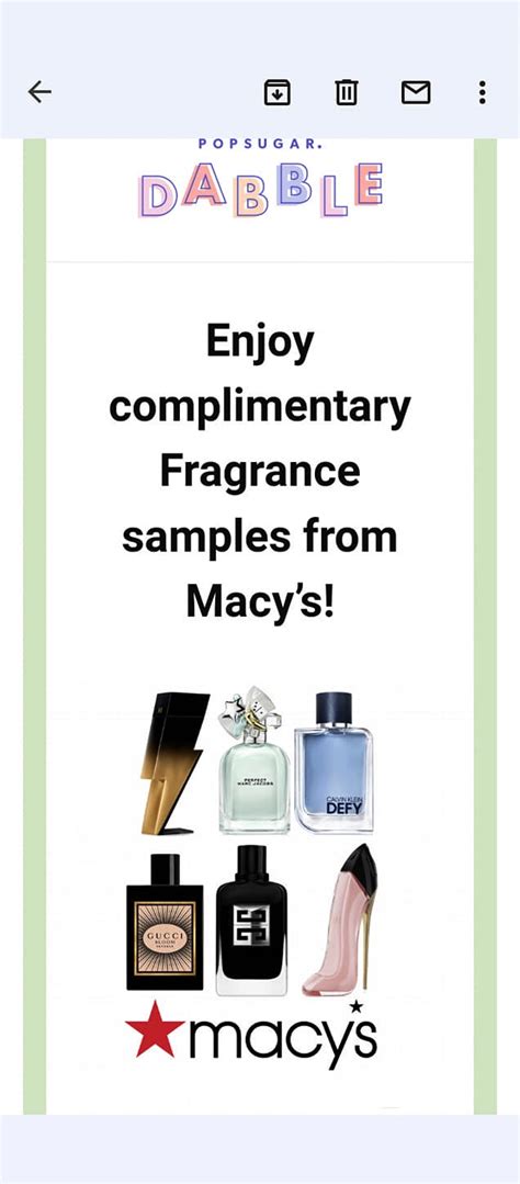 Macy's Mystery Top Scents Sample Box