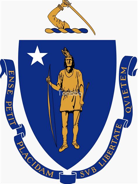 "Massachusetts Seal" Sticker for Sale by Tonbbo | Redbubble