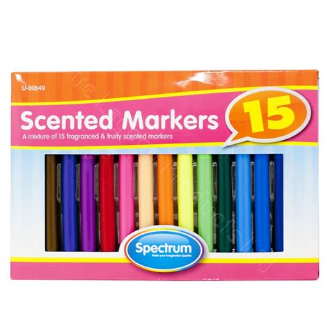 15 x Scented Coloured Markers Pens Stationery School Children Kids Smelly | eBay