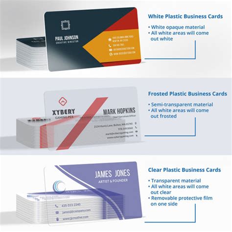 Plastic Business Cards Printing with Free Design Proof | UPrinting