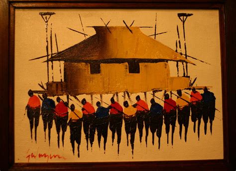 Bayanihan painting | a present from my father from the phili… | Rik Panganiban | Flickr