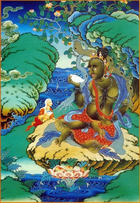 The Fearless Naropa in an Ancient Thangka Painting