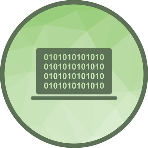 Computer Binary Code Low Poly Background Icon 16692678 Vector Art at Vecteezy