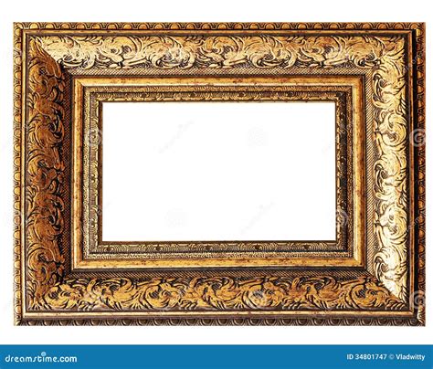 Art picture frame stock image. Image of carving, isolated - 34801747