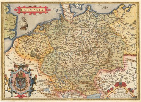 Ancient Map of Germany 1573 Very Rare Fine Reproduction - Etsy