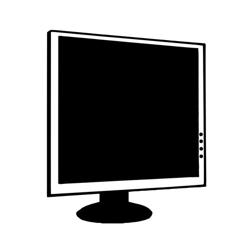 Clipart - LCD Monitor - Computer 001