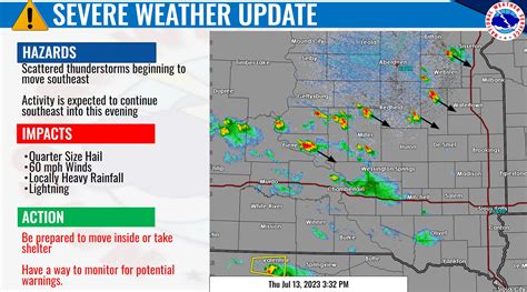 NWS Sioux Falls on Twitter: "330 PM Update: Scattered storms are ...