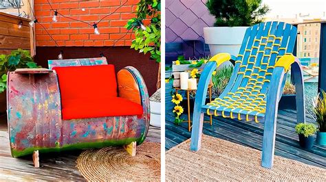 DIY Outdoor furniture. Amazing Backyard crafts - YouTube
