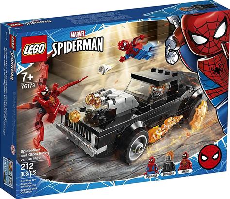 Buy LEGO Marvel Spider-Man: Spider-Man and Ghost Rider vs. Carnage 76173 Collectible Building ...