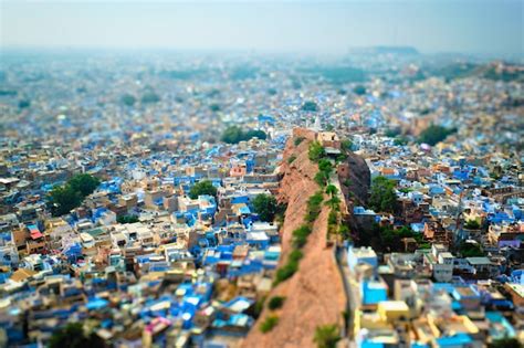 Premium Photo | Aerial view of jodhpur blue city. jodphur, rajasthan, india