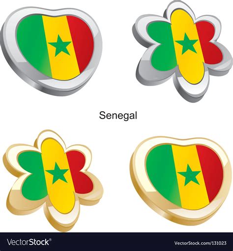 Flag of senegal Royalty Free Vector Image - VectorStock